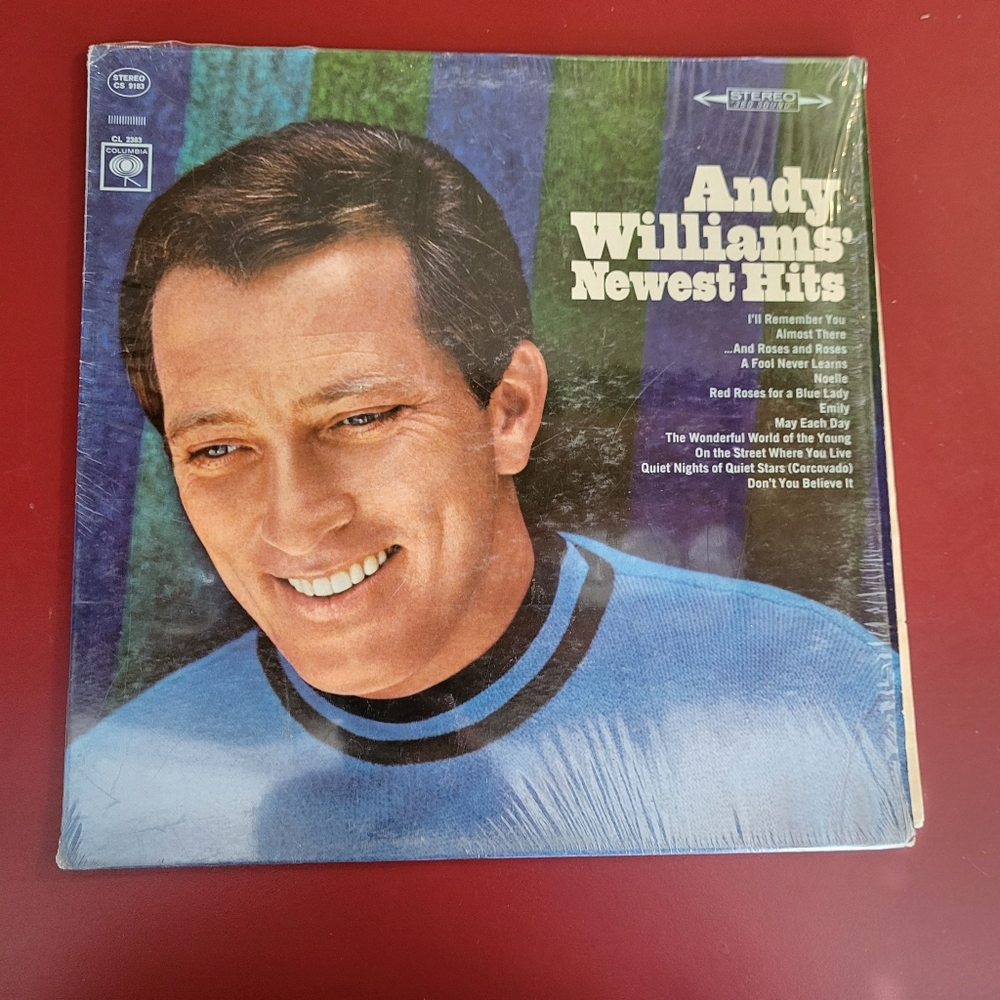 Vinyl 12" Record LP Andy Williams Newest Hits